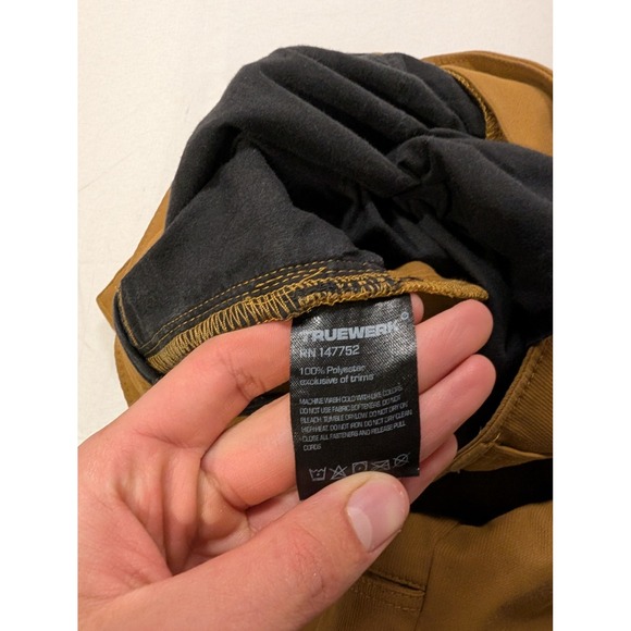 Truewerk Men's 38/30 Edo Pant Brown Technical 5-Pocket Utility Pants Work Tough - Picture 10 of 16